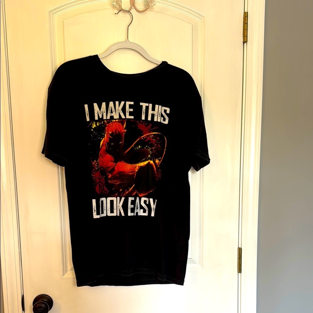 Marvel Black Cotton T-Shirt